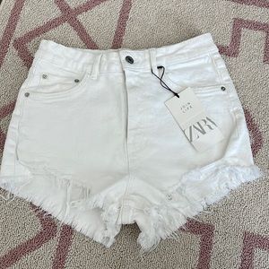 BNWT white Zara shorts
